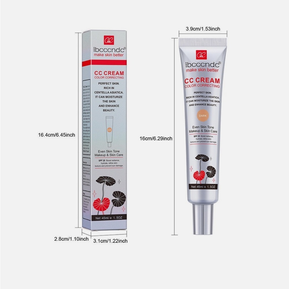 CC Cream Color Correcting - White and Silver